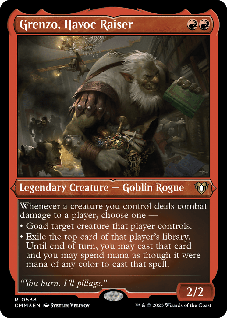 Grenzo, Havoc Raiser (CMM-538) - Commander Masters Etched Foil