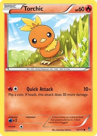 Torchic 012/111 - XY Furious Fists Reverse Holofoil