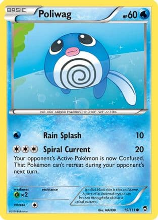 Poliwag 015/111 - XY Furious Fists Reverse Holofoil