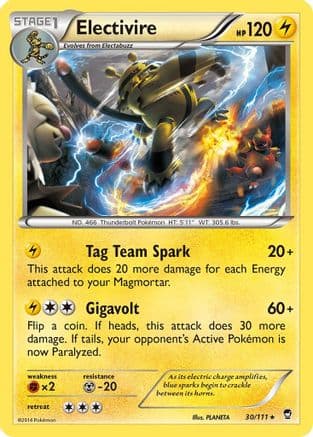 Electivire 030/111 - XY Furious Fists Reverse Holofoil
