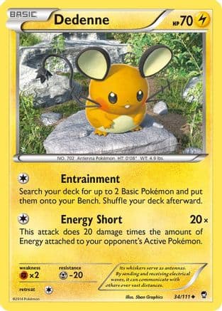 Dedenne 034/111 - XY Furious Fists Reverse Holofoil