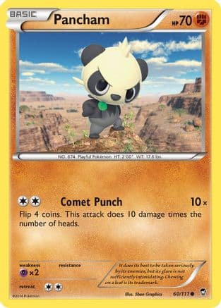 Pancham 060/111 - XY Furious Fists Reverse Holofoil