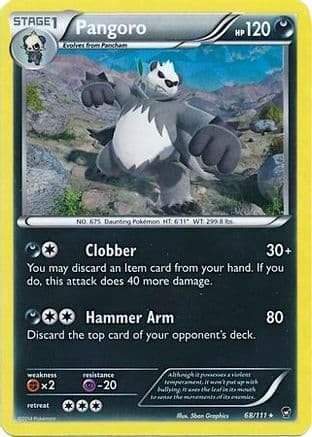 Pangoro (Cracked Ice Holo) 68/111 - Deck Exclusives Holofoil