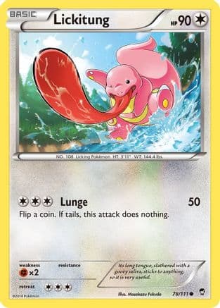 Lickitung 078/111 - XY Furious Fists Reverse Holofoil