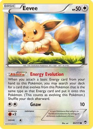 Eevee 080/111 - XY Furious Fists Reverse Holofoil