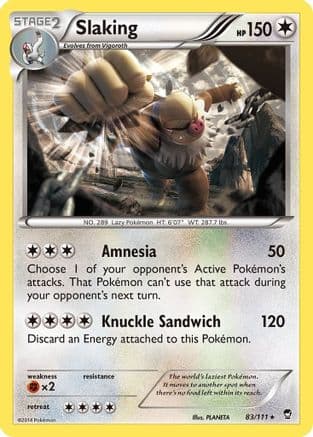 Slaking 083/111 - XY Furious Fists Holofoil