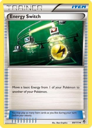 Energy Switch 089/111 - XY Furious Fists Reverse Holofoil