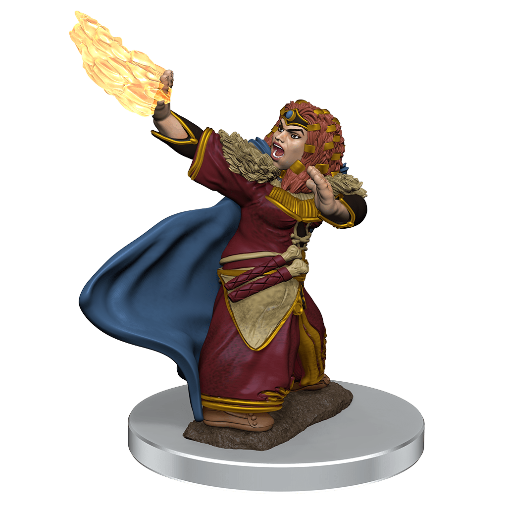 D&D Premium Painted Figures | Dwarf Wizard Female