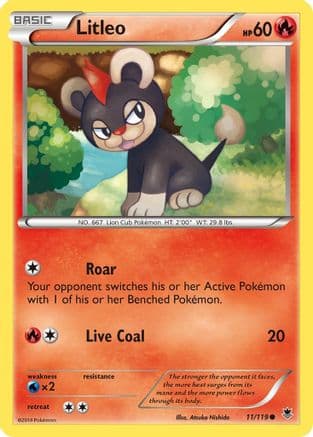 Litleo 11/119 - XY Phantom Forces Reverse Holofoil