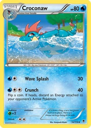 Croconaw 16/119 - XY Phantom Forces Reverse Holofoil