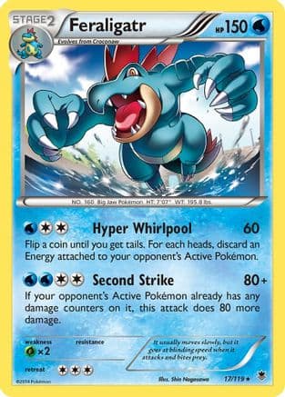 Feraligatr 017/119 - XY Phantom Forces Reverse Holofoil