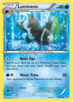 Lumineon - Reverse Holofoil XY Phantom Forces - Uncommon