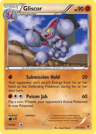 Gliscor 47/119 - XY Phantom Forces Reverse Holofoil