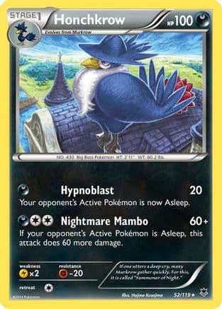 Honchkrow - Reverse Holofoil XY Phantom Forces - Rare