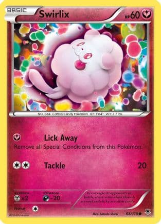 Swirlix 068/119 - XY Phantom Forces Reverse Holofoil