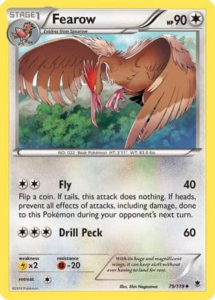 Fearow 79/119 - XY Phantom Forces Reverse Holofoil