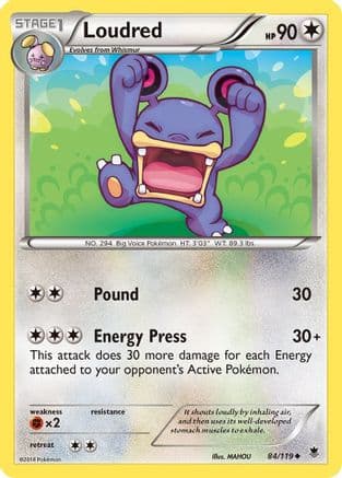 Loudred 84/119 - XY Phantom Forces