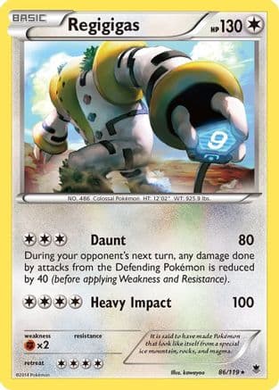 Regigigas 86/119 - XY Phantom Forces Reverse Holofoil