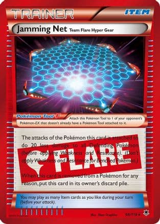 Jamming Net 098/119 - XY Phantom Forces Holofoil