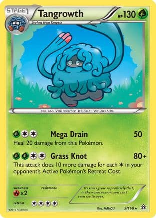 Tangrowth 5/160 - XY Primal Clash Reverse Holofoil