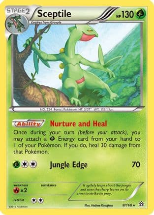 Sceptile 008/160 - XY Primal Clash Reverse Holofoil