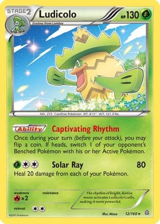 Ludicolo 12/160 - XY Primal Clash Reverse Holofoil