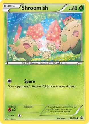 Shroomish 015/160 - XY Primal Clash Reverse Holofoil