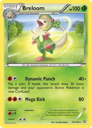 Breloom 16/160 - XY Primal Clash Reverse Holofoil