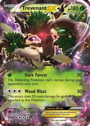 Trevenant EX 019 - Holofoil XY Primal Clash - Ultra Rare