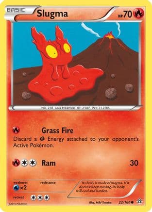 Slugma 022/160 - XY Primal Clash Reverse Holofoil