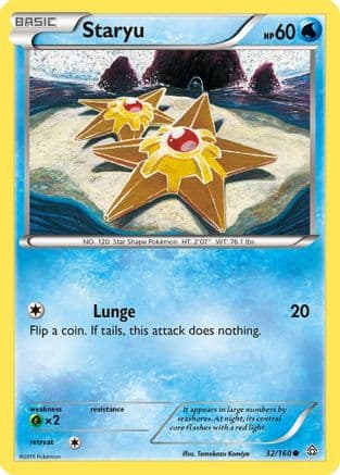 Staryu 032/160 - XY Primal Clash Reverse Holofoil