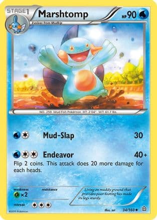 Marshtomp 034/160 - XY Primal Clash Reverse Holofoil