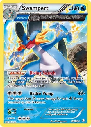 Swampert (Alpha) 036/160 - XY Primal Clash Holofoil