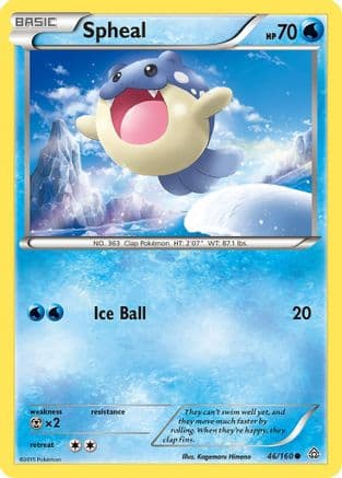 Spheal 046/160 - XY Primal Clash Reverse Holofoil