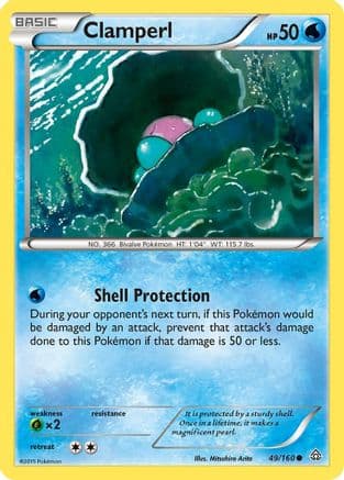 Clamperl 049/160 - XY Primal Clash Reverse Holofoil