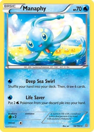 Manaphy 56/160 - XY Primal Clash Reverse Holofoil