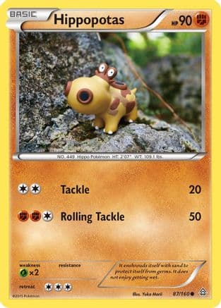 Hippopotas 087/160 - XY Primal Clash Reverse Holofoil