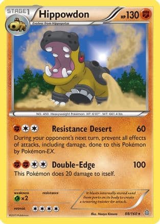 Hippowdon 88/160 - XY Primal Clash Reverse Holofoil