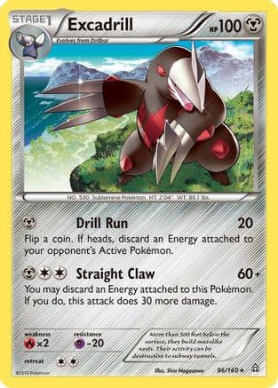 Excadrill 96/160 - XY Primal Clash Reverse Holofoil