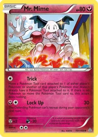 Mr. Mime 101/160 - XY Primal Clash Reverse Holofoil