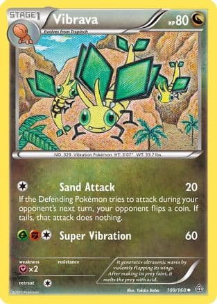 Vibrava 109/160 - XY Primal Clash Reverse Holofoil