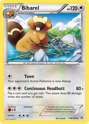 Bibarel 118/160 - XY Primal Clash Reverse Holofoil