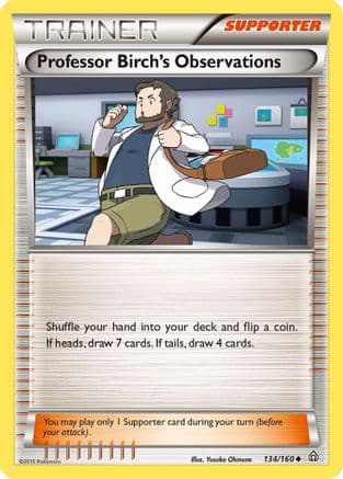 Professor Birch's Observations 134/160 - XY Primal Clash Reverse Holofoil