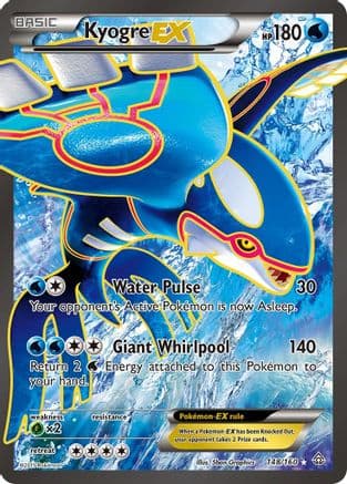 Kyogre EX ( Full Art) 148/160 - XY Primal Clash Holofoil