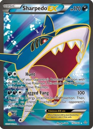 Sharpedo EX ( Full Art) 152/160 - XY Primal Clash Holofoil