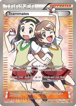 Teammates ( Full Art) 160/160 - XY Primal Clash Holofoil