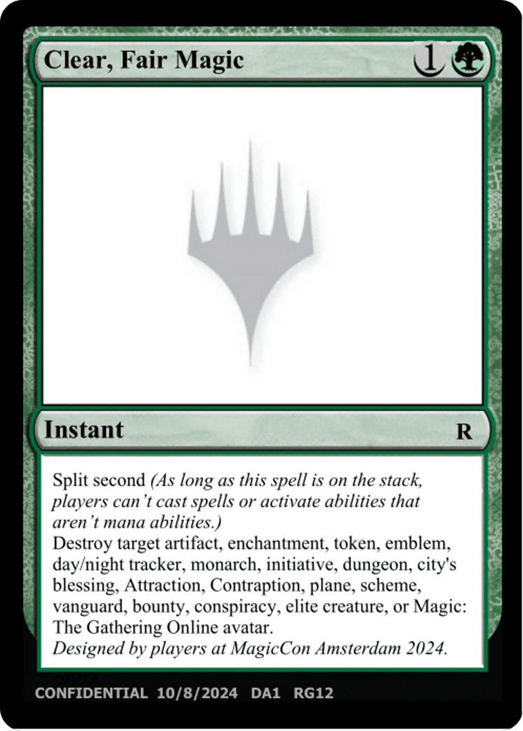 Clear, Fair Magic (DA1-RG12B) - Unknown Event