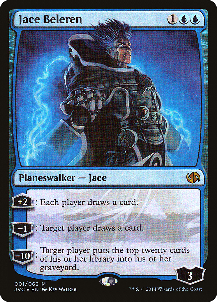 Jace Beleren (JVC-001) - Duel Decks Anthology: Jace vs. Chandra Foil