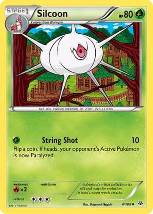 Silcoon 004/108 - XY Roaring Skies Reverse Holofoil