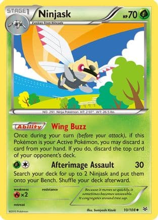 Ninjask 010/108 - XY Roaring Skies Reverse Holofoil